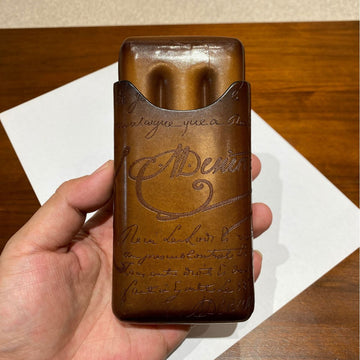 Calfskin Cigar Travel Case Set