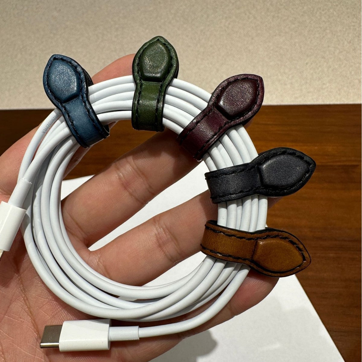 Leather Cable Organizer