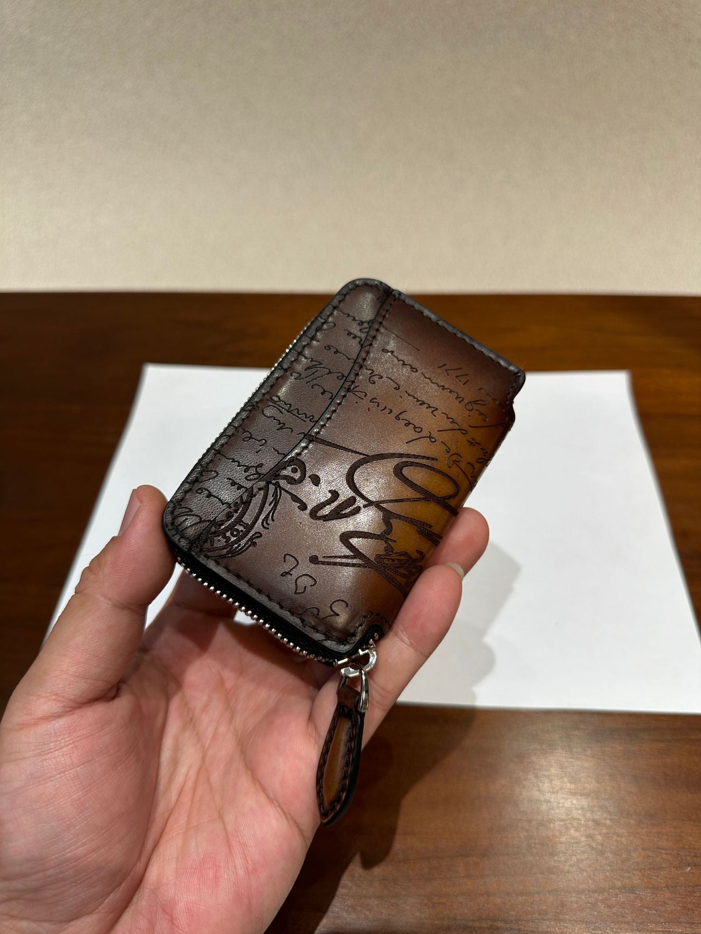 Premium Scritto Leather Card Holder
