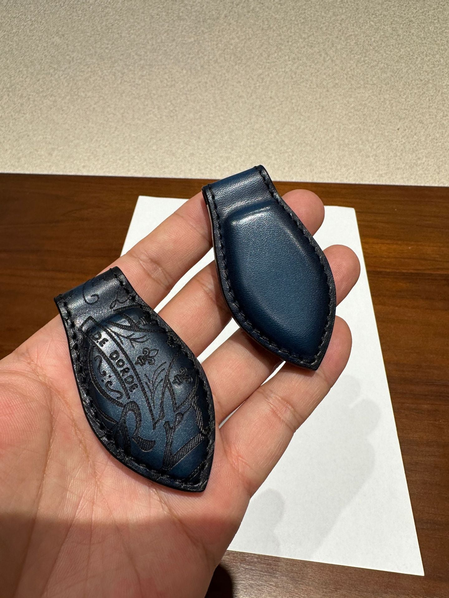 Magnetic Leather Money Clip