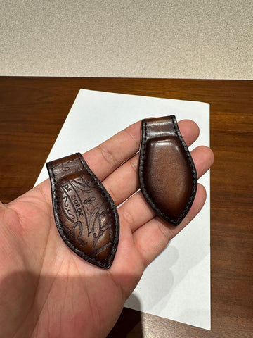 Magnetic Leather Money Clip