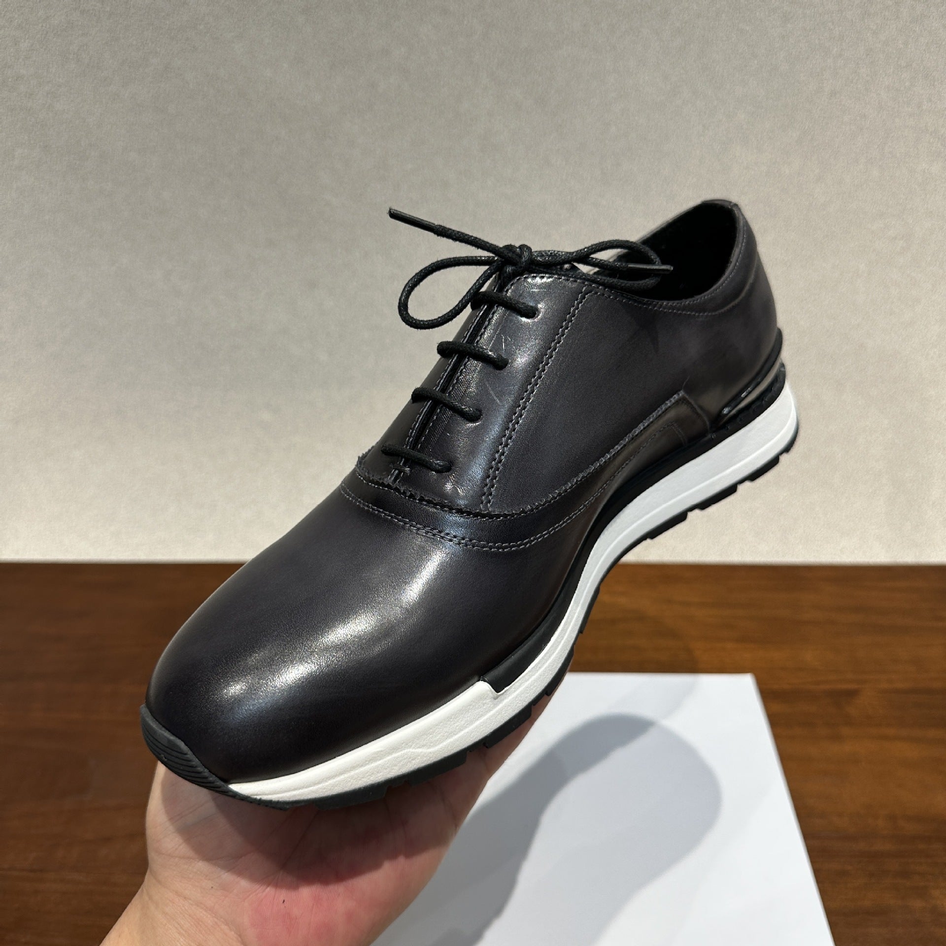 Retro Patina Men's Business Casual Shoes – Italian Calfskin