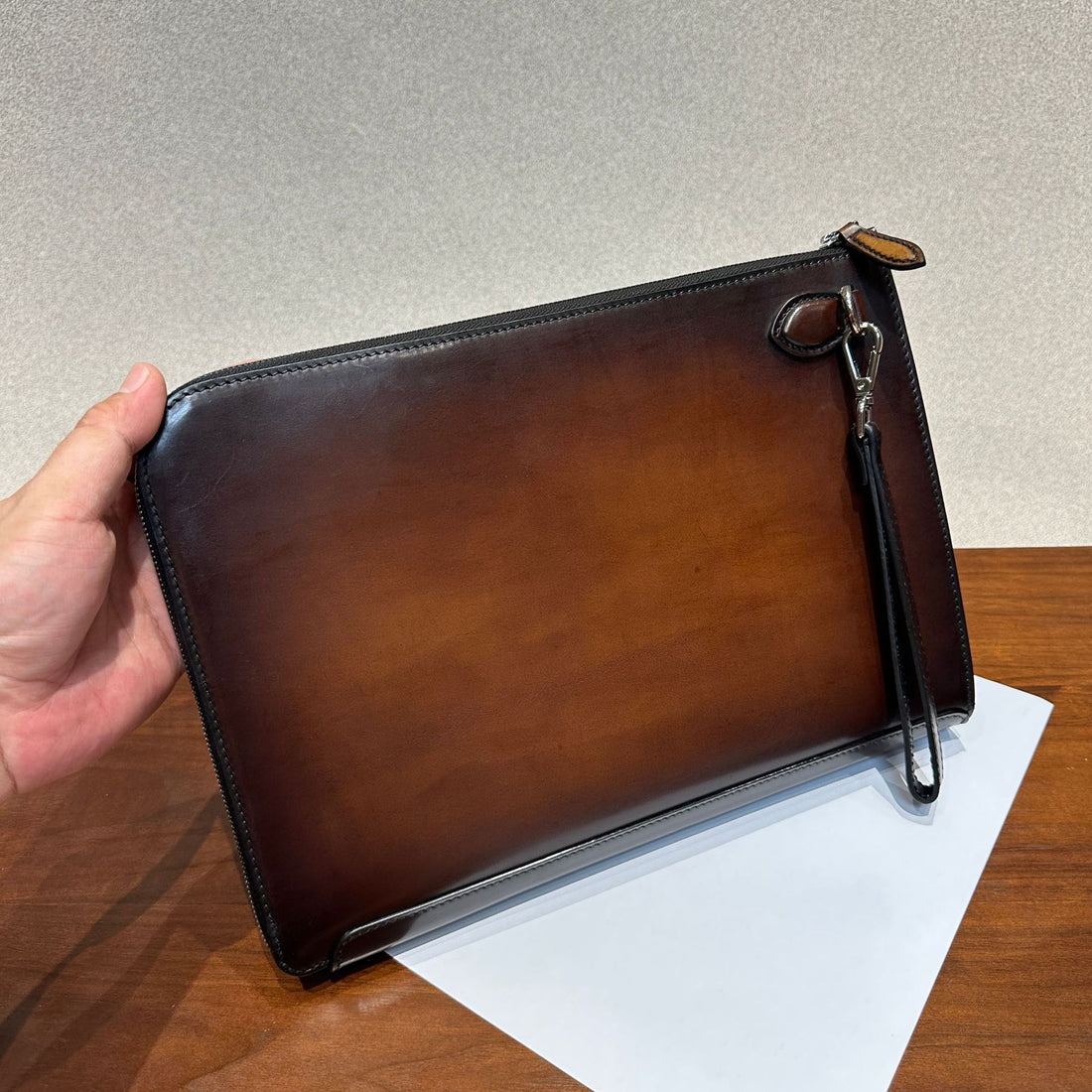 Vintage Leather Clutch Bag