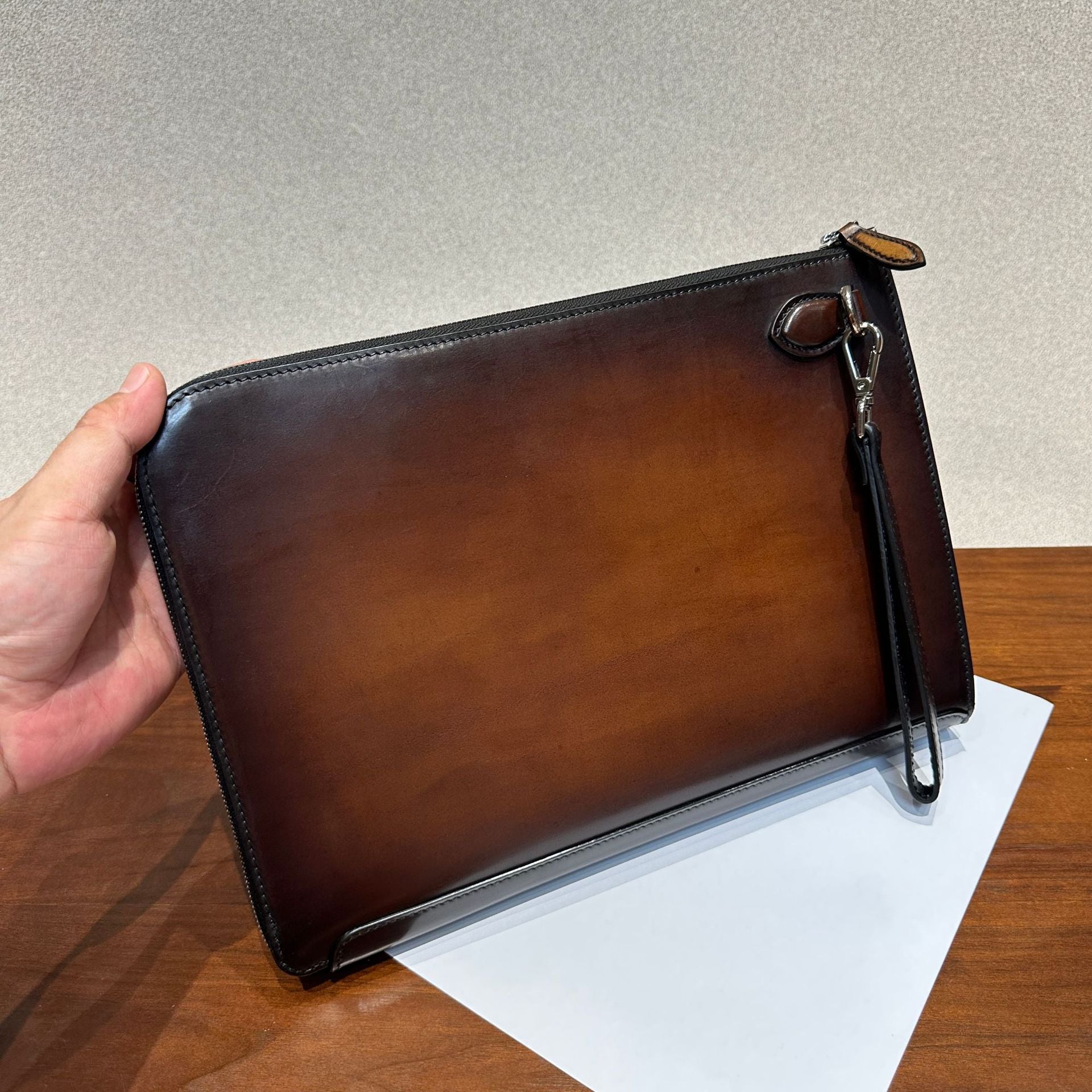 Vintage Leather Clutch Bag