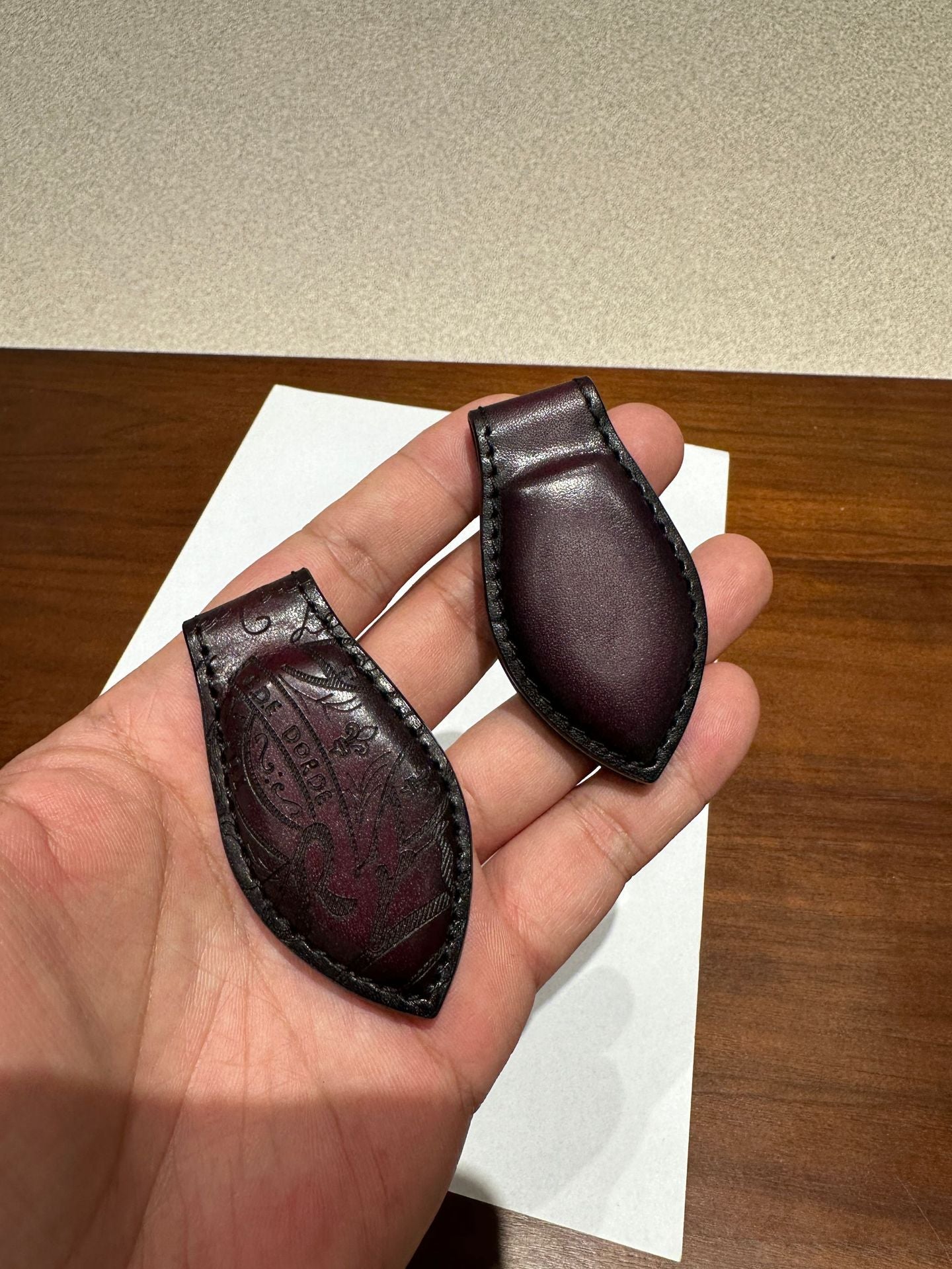 Magnetic Leather Money Clip