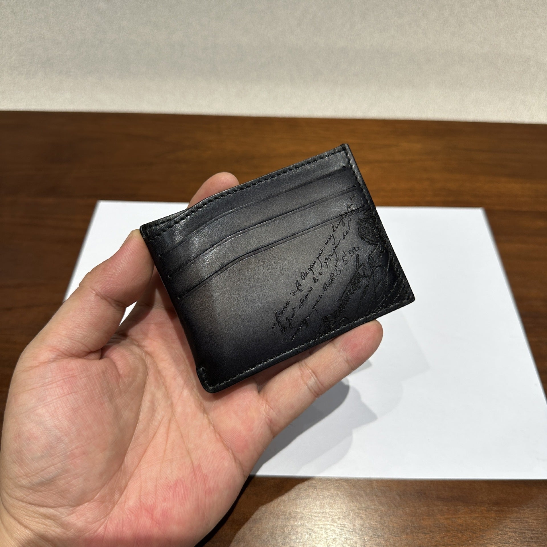 7-Card Patina Leather Wallet