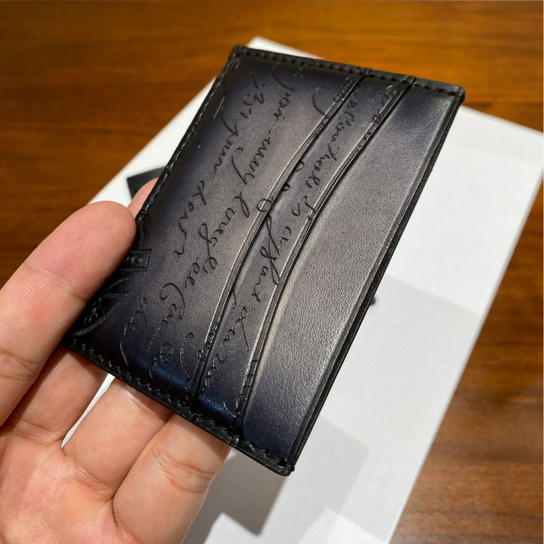 Vintage Handmade Leather Card Holder – Vegetable-Tanned Cowhide