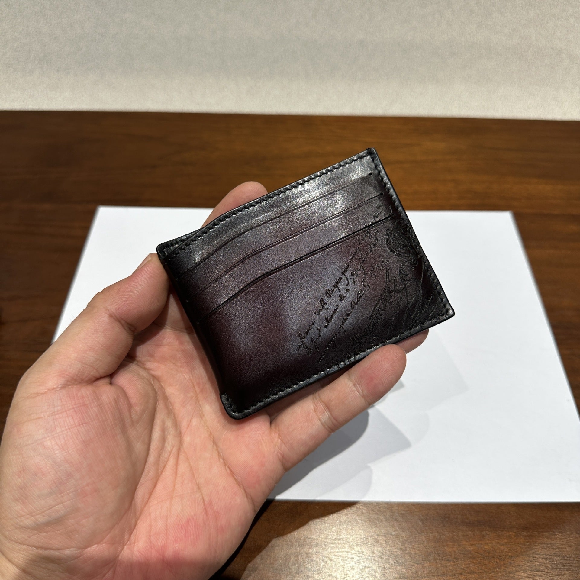 7-Card Patina Leather Wallet