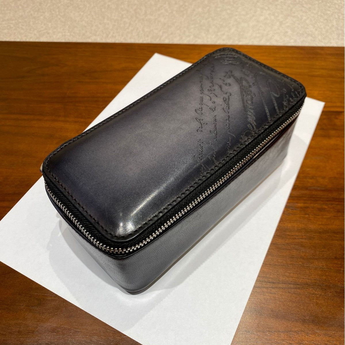 Retro Handmade Calfskin Leather Watch Box Set
