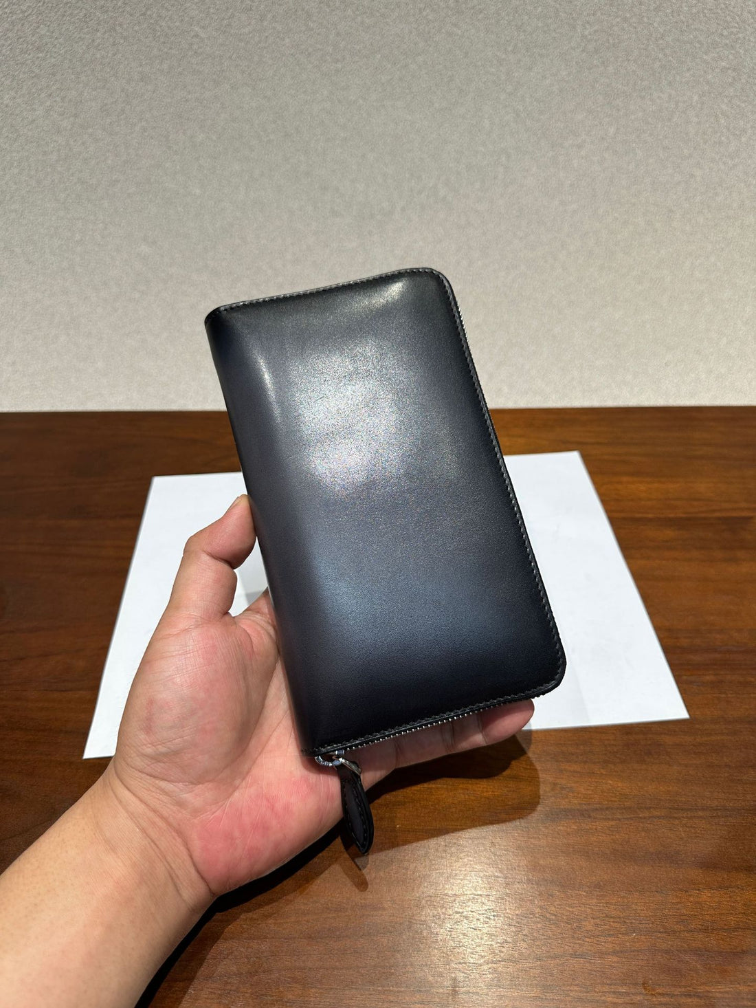 Vintage Genuine Leather Men's Zipper Long Wallet – Cowhide