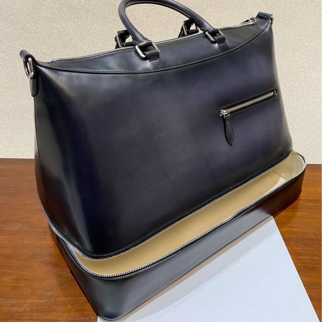 Vintage Leather Men's Travel Tote Bag