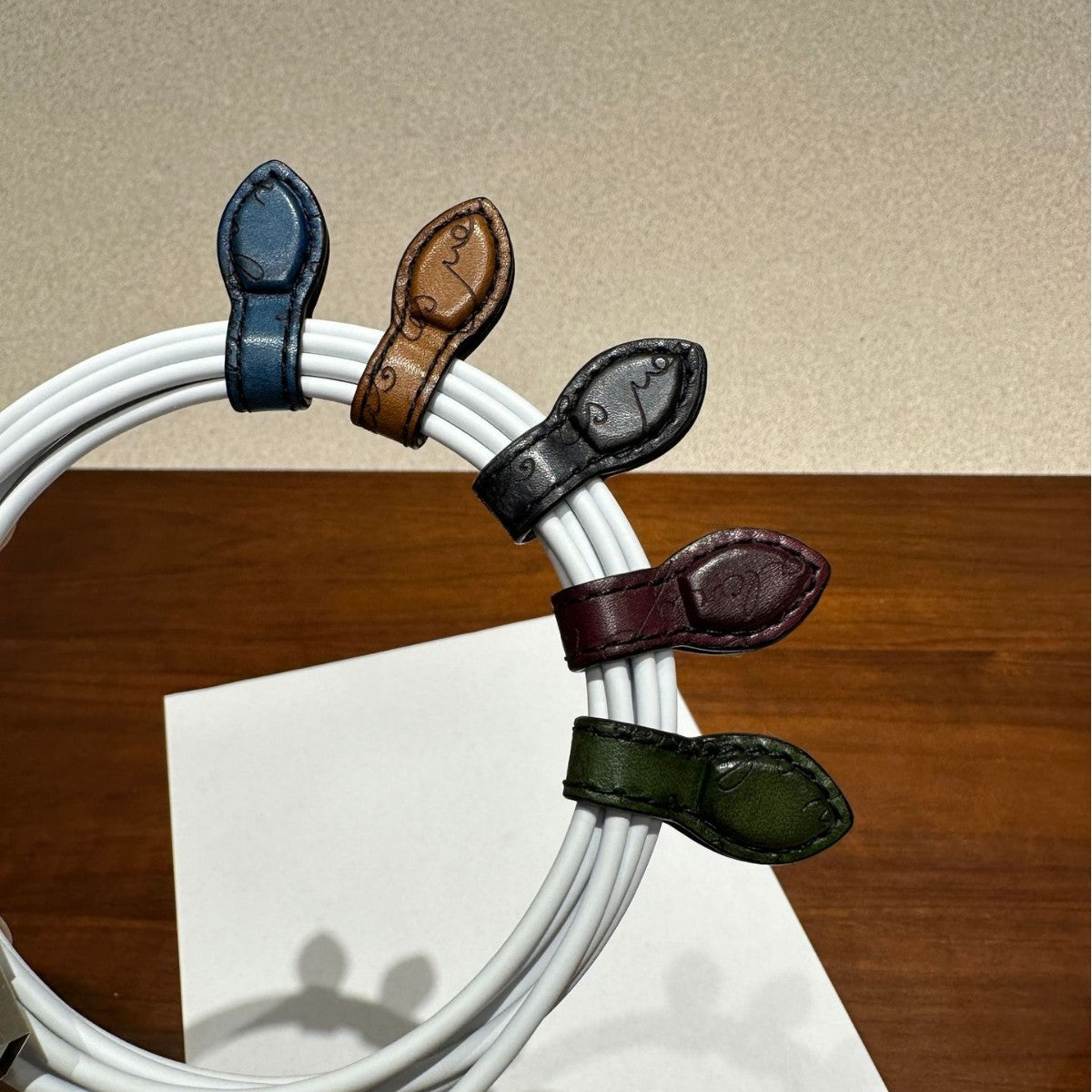 Leather Cable Organizer