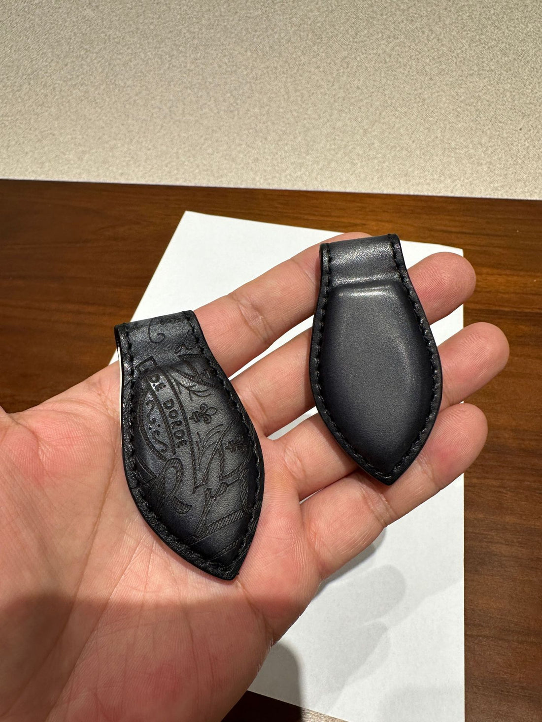 Magnetic Leather Money Clip