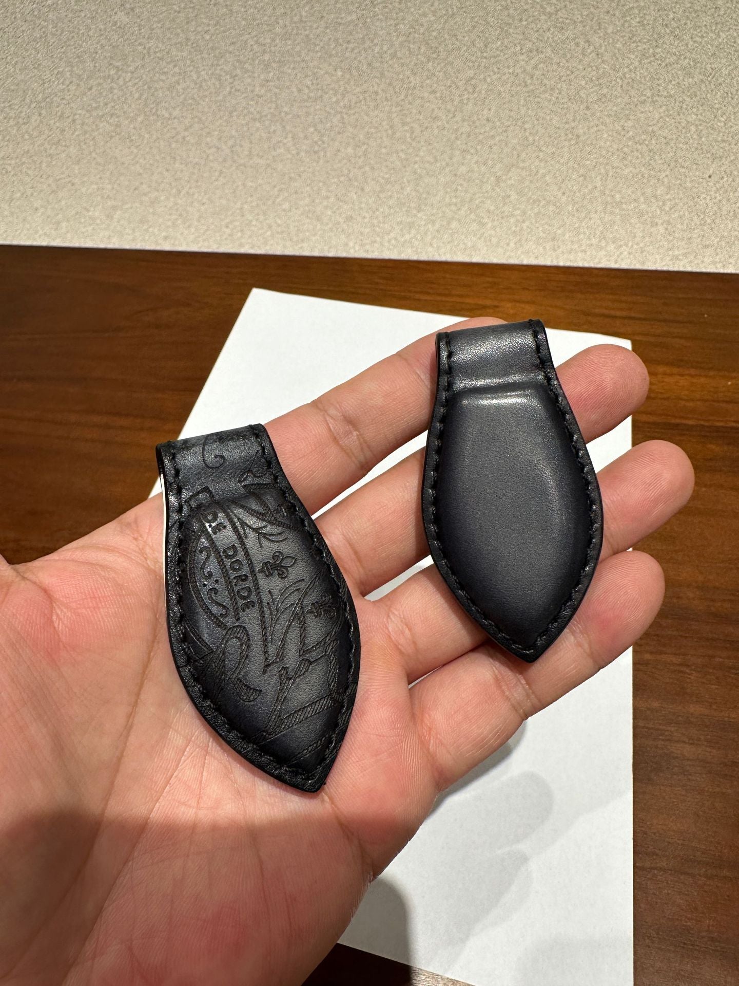 Magnetic Leather Money Clip