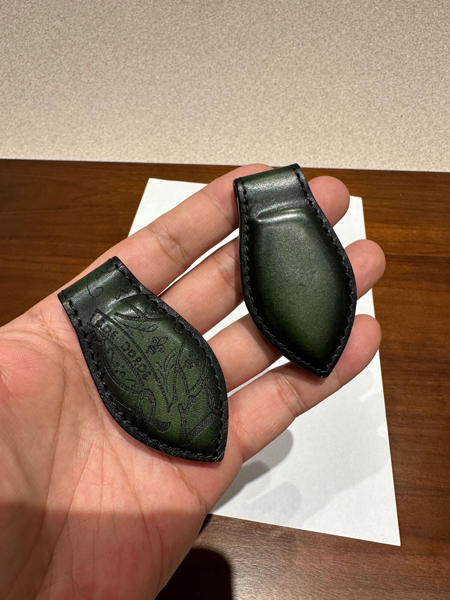 Magnetic Leather Money Clip