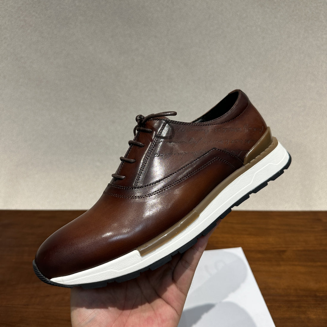 Retro Patina Men's Business Casual Shoes – Italian Calfskin