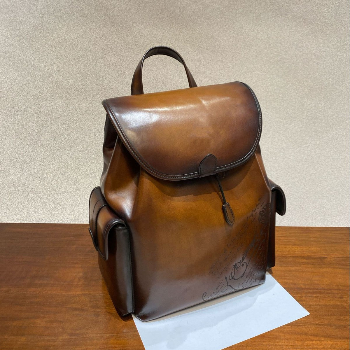 Vintage Genuine Leather Men's Backpack – Top-Grain Cowhide.