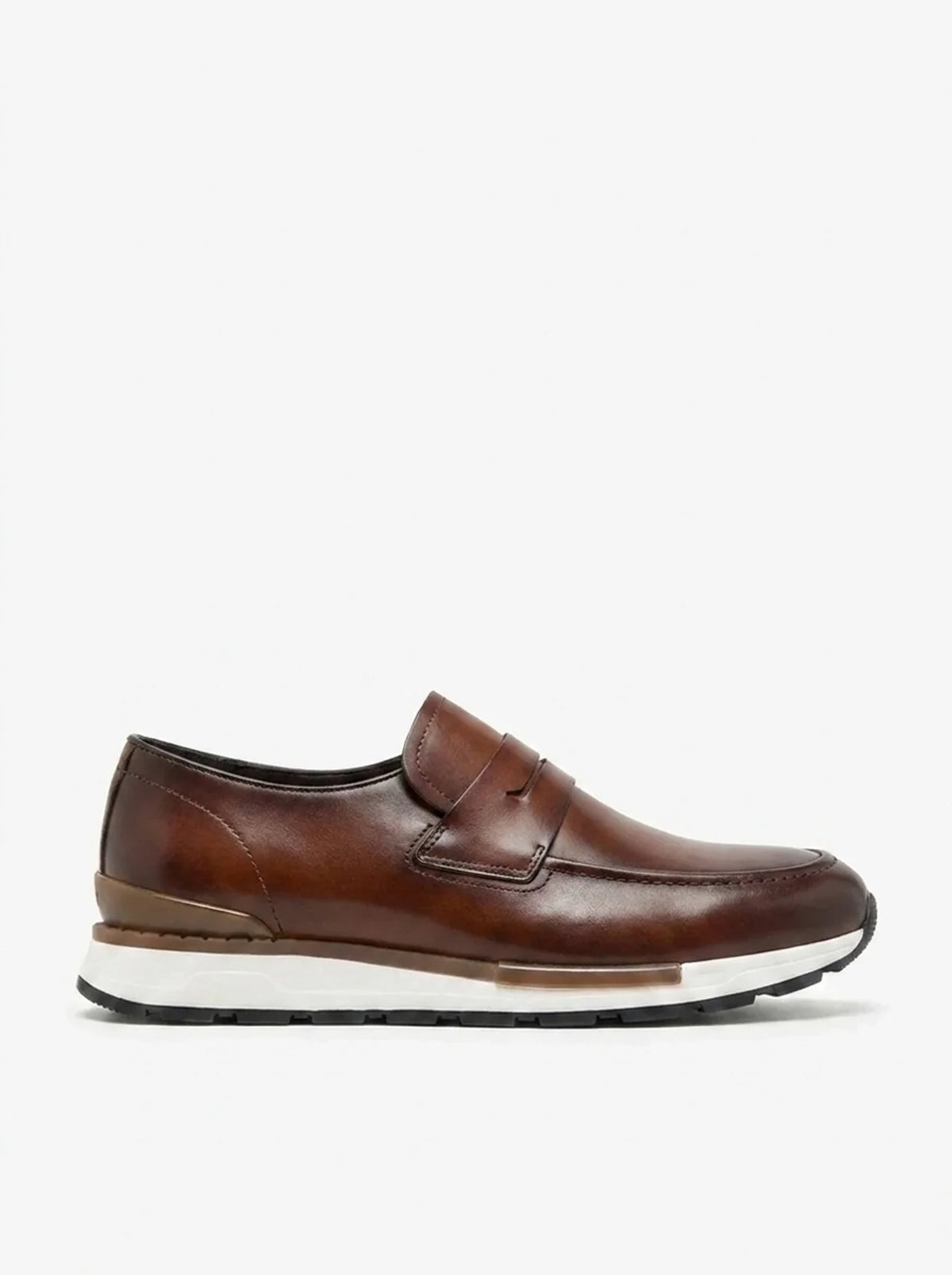 Patina Men's Business Casual Leather Loafers – Italian Calfskin