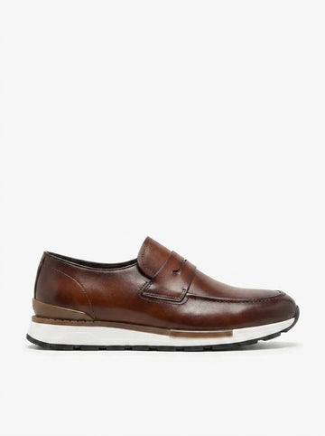 Patina Men's Business Casual Leather Loafers – Italian Calfskin