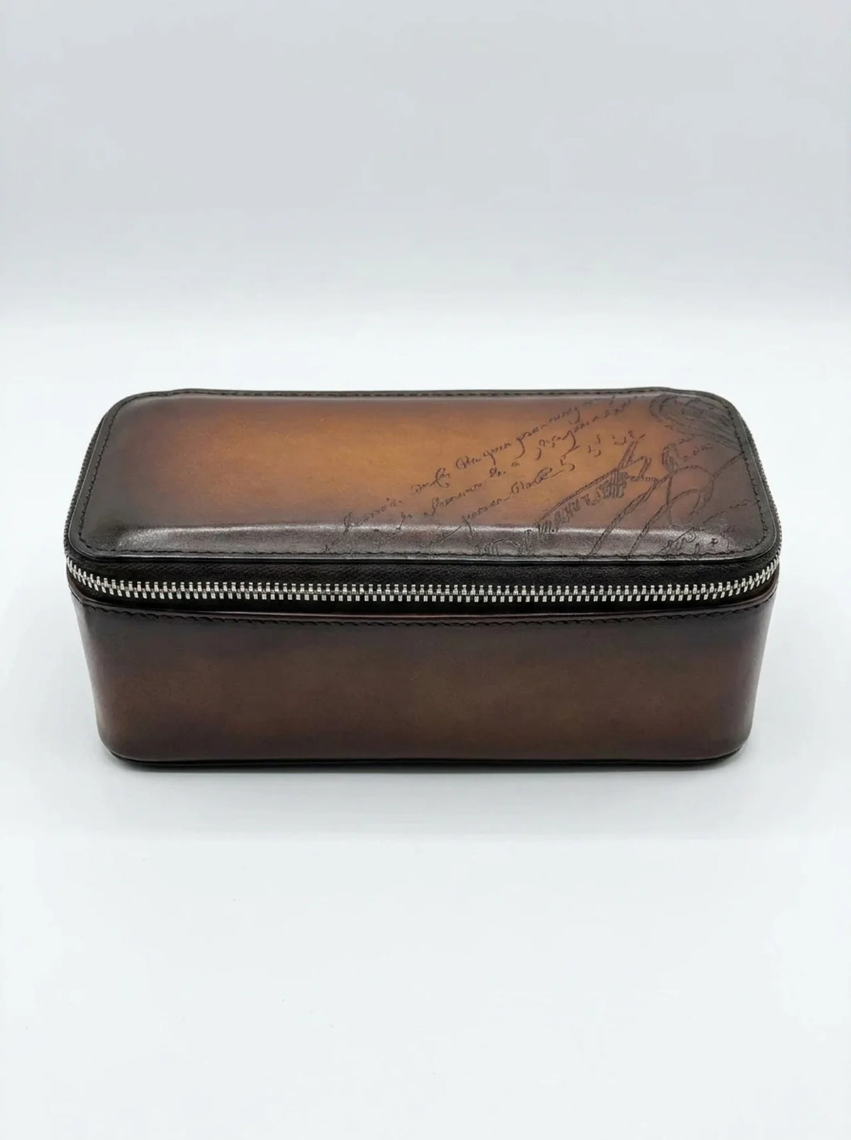 Retro Handmade Calfskin Leather Watch Box Set
